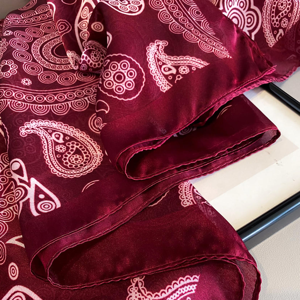 Silk Scarf Mulberry Silk Fashion Scarves Long Lightweight Shawl Wrap …