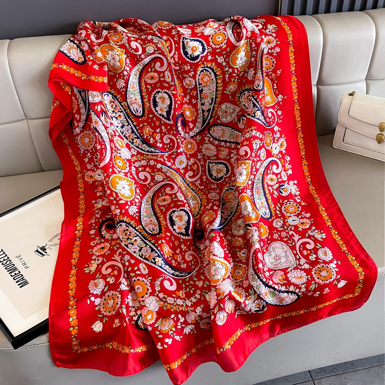 Silk Scarf Mulberry Silk Fashion Scarves Long Lightweight Shawl Wrap …