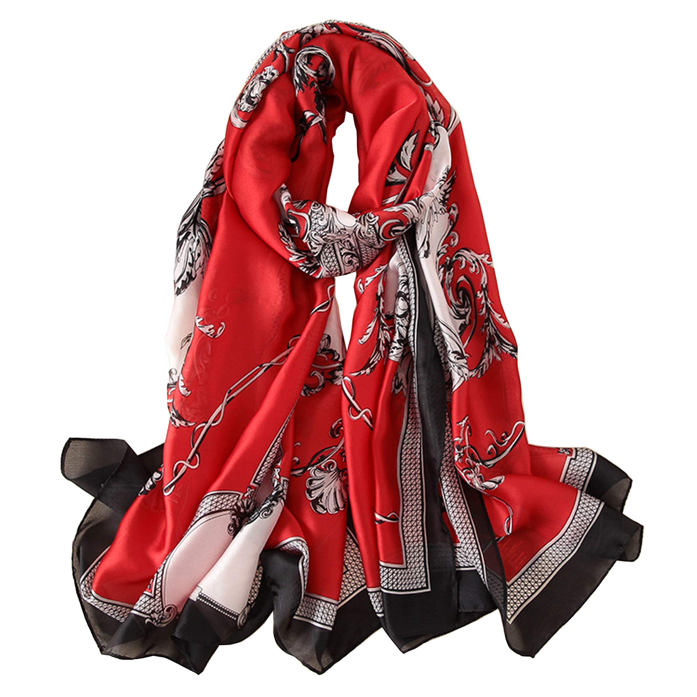 Silk Scarf Mulberry Silk Fashion Scarves Long Lightweight Shawl Wrap …