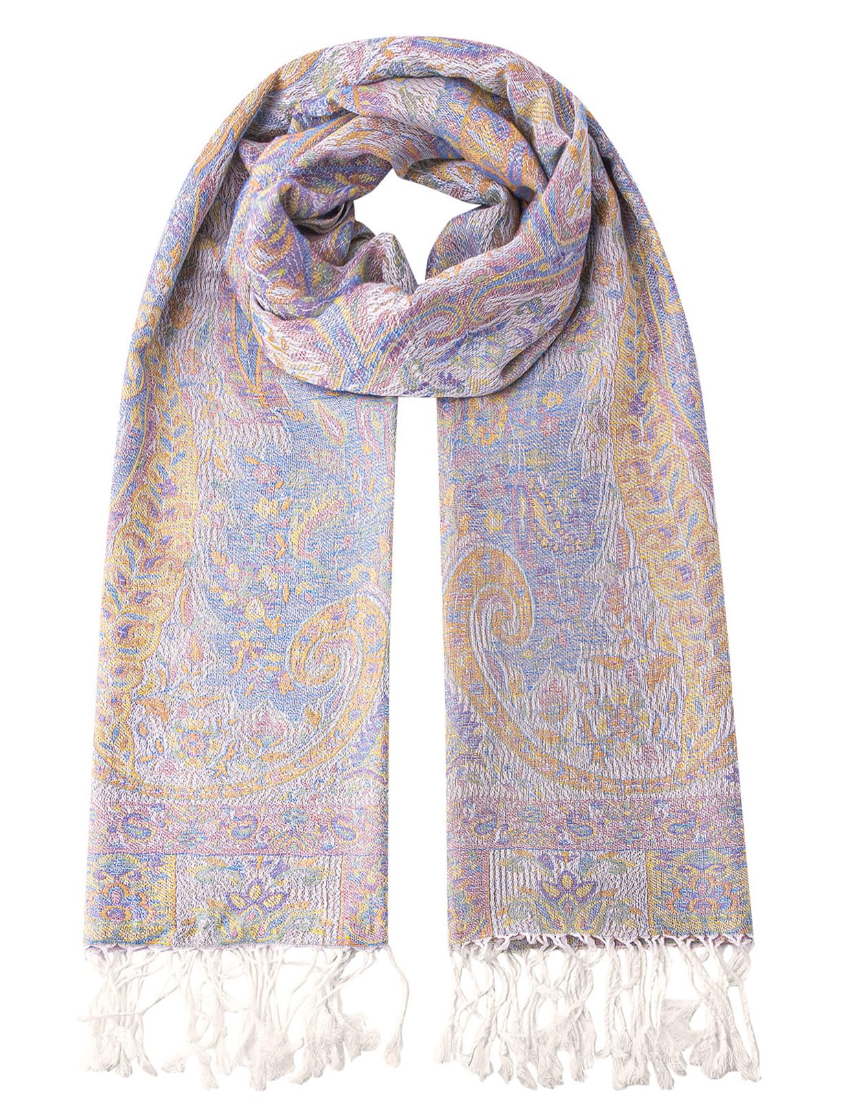 Umjetnost Womens Soft Silky Pashmina Rave Scarf Paisley Pattern Pashmina Shawl Wrap with Fringes