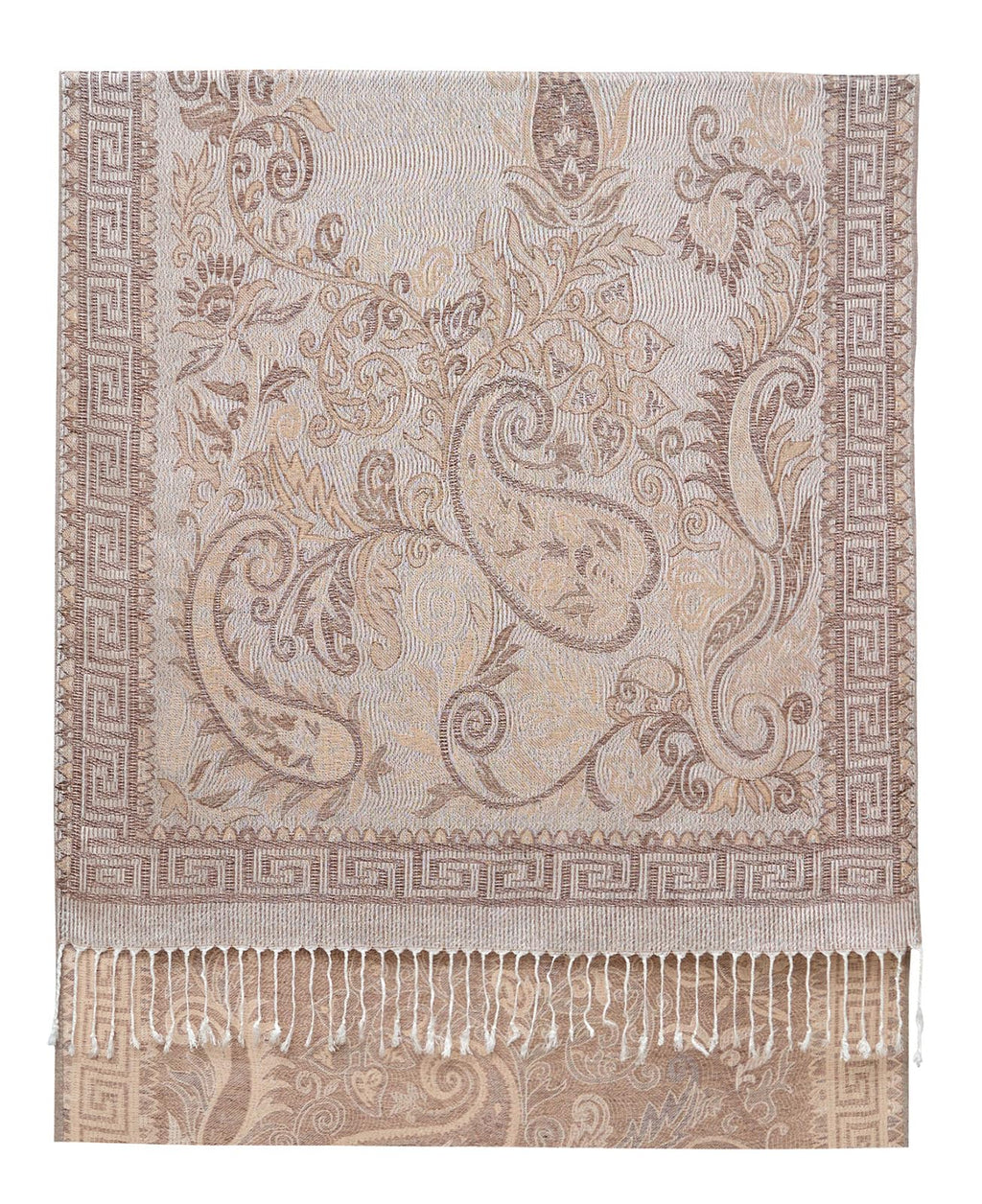 Umjetnost Womens Soft Silky Pashmina Rave Scarf Paisley Pattern Pashmina Shawl Wrap with Fringes