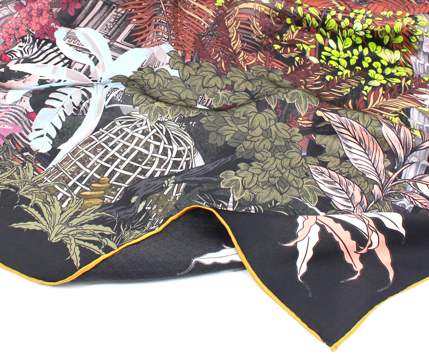 ANDANTINO 100% Silk Scarf 43" Large Square Lightweight Headscarf& Shawl–Women Hair Wraps-With Gift Packed