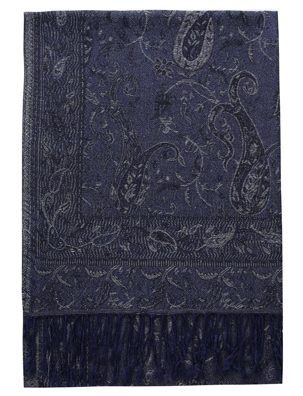 Umjetnost Womens Soft Silky Pashmina Rave Scarf Paisley Pattern Pashmina Shawl Wrap with Fringes