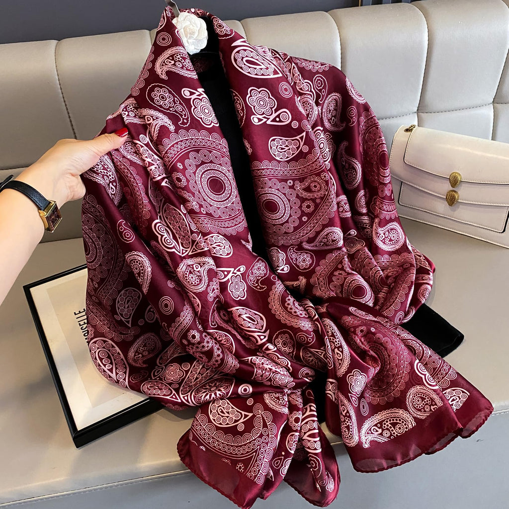Silk Scarf Mulberry Silk Fashion Scarves Long Lightweight Shawl Wrap …