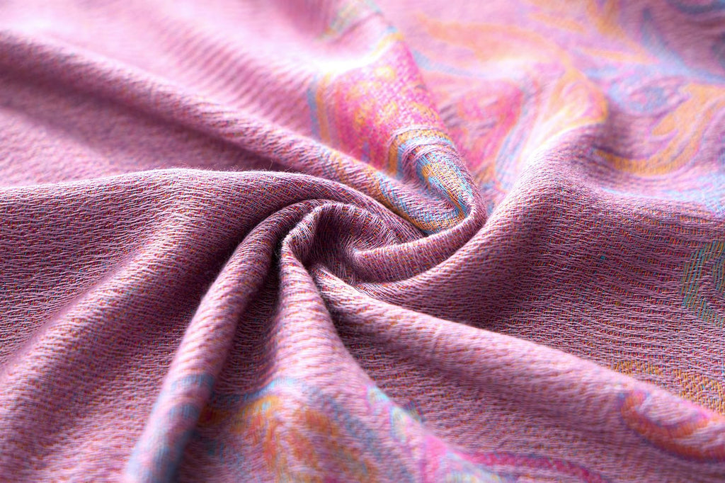Umjetnost Womens Soft Silky Pashmina Rave Scarf Paisley Pattern Pashmina Shawl Wrap with Fringes