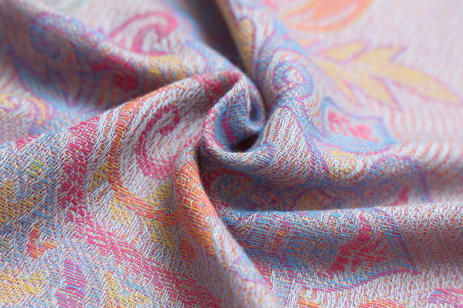 Umjetnost Womens Soft Silky Pashmina Rave Scarf Paisley Pattern Pashmina Shawl Wrap with Fringes
