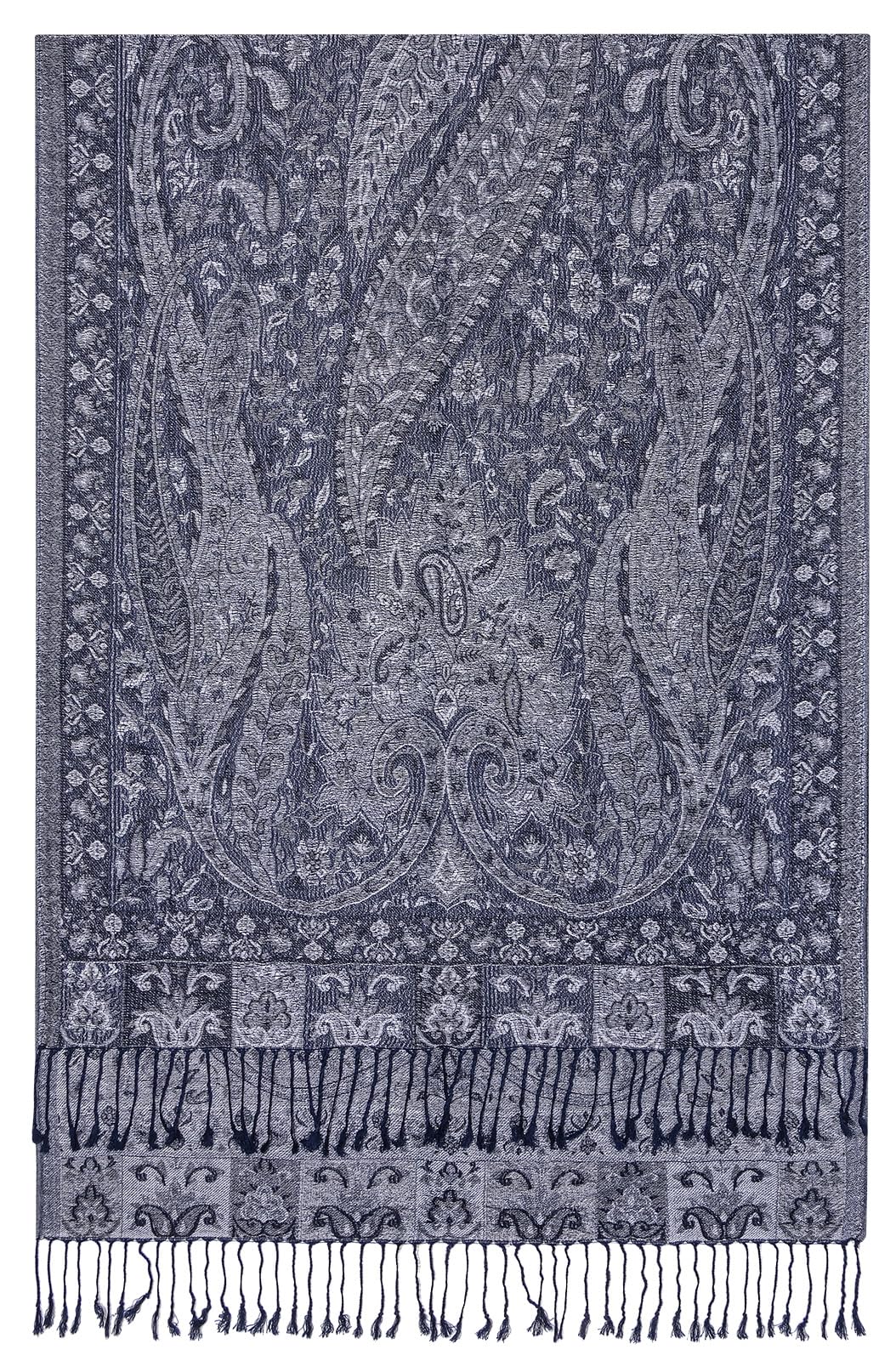 Umjetnost Womens Soft Silky Pashmina Rave Scarf Paisley Pattern Pashmina Shawl Wrap with Fringes