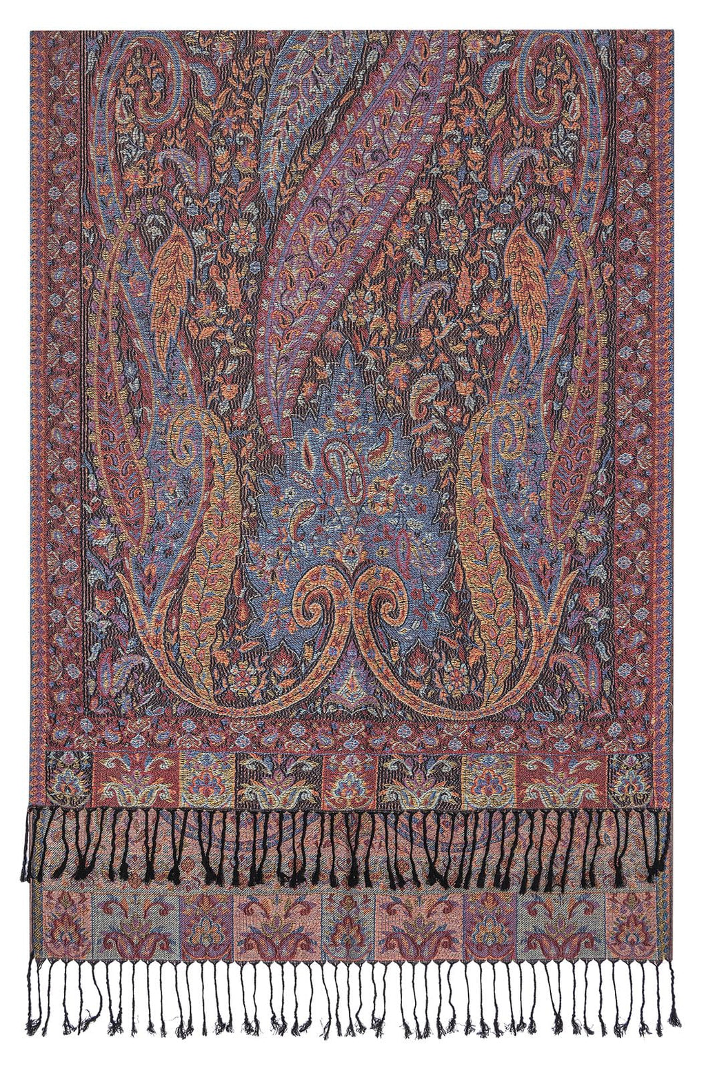 Umjetnost Womens Soft Silky Pashmina Rave Scarf Paisley Pattern Pashmina Shawl Wrap with Fringes